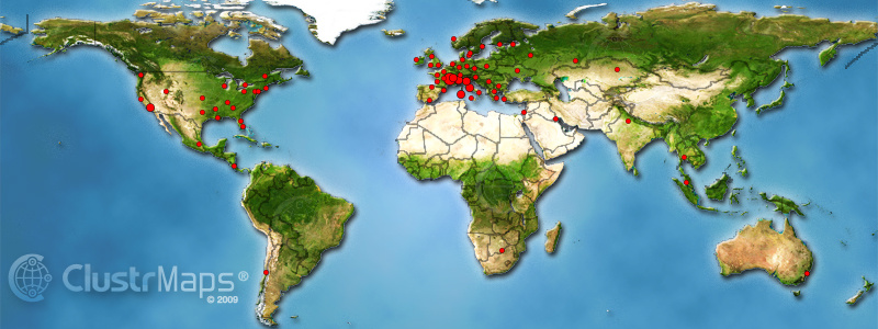 Ubicaciones de los visitantes